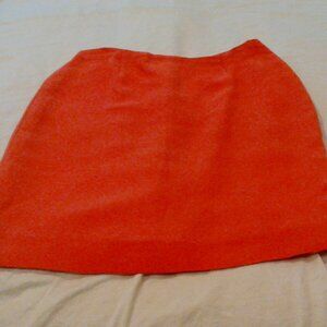 Dana Buchman Pencil Skirt. Coral linen.  Size 14 petite.